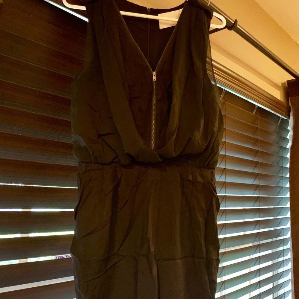 Lush Adjustable Zipper Cocktail Dress